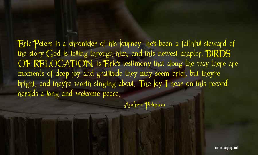 Peace And Journey Quotes By Andrew Peterson Peace And Journey Quotes By Andrew Peterson