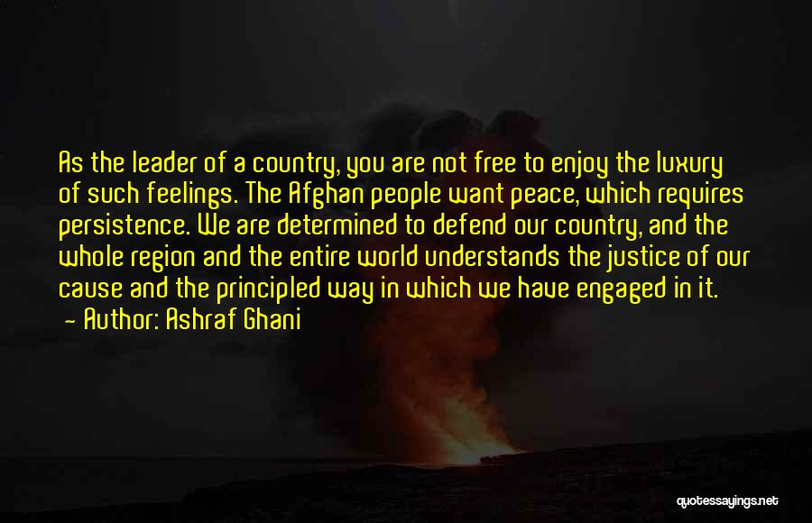 Peace And Justice Quotes By Ashraf Ghani