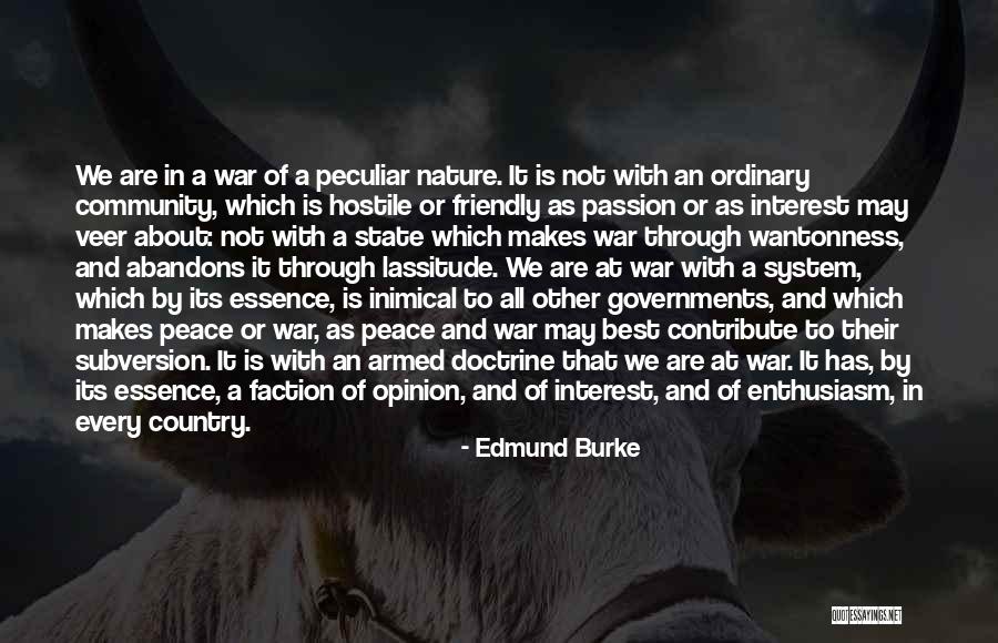 Peace And Nature Quotes By Edmund Burke