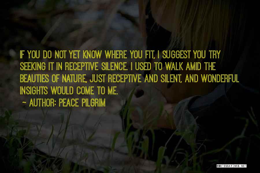 Peace And Nature Quotes By Peace Pilgrim