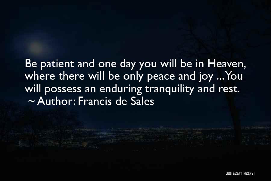 Peace And Rest Quotes By Francis De Sales