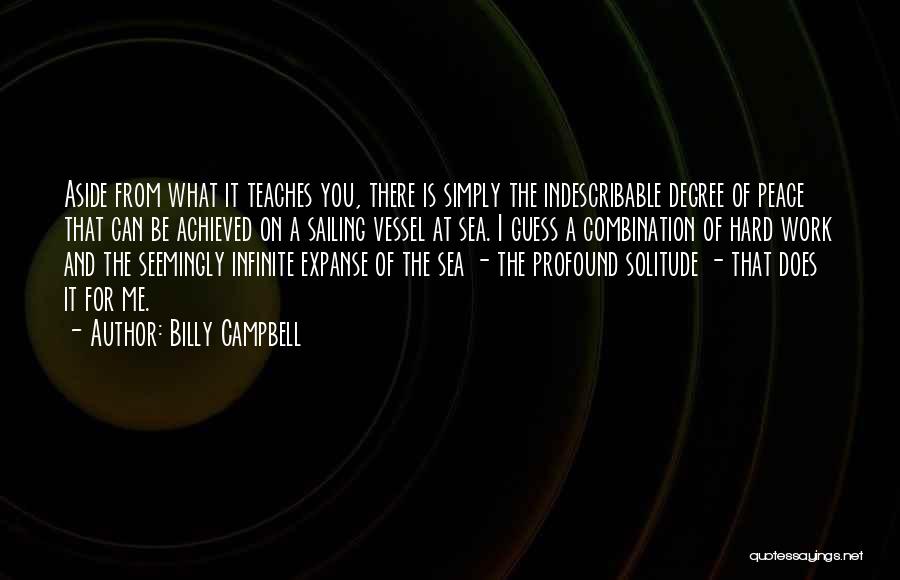 Peace And The Sea Quotes By Billy Campbell