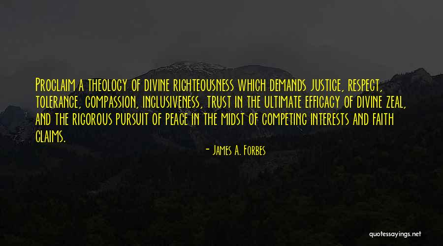 Peace And Tolerance Quotes By James A. Forbes Peace And Tolerance Quotes By James A. Forbes