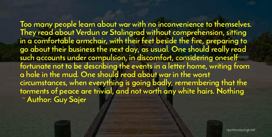 Peace And Tranquility Quotes By Guy Sajer