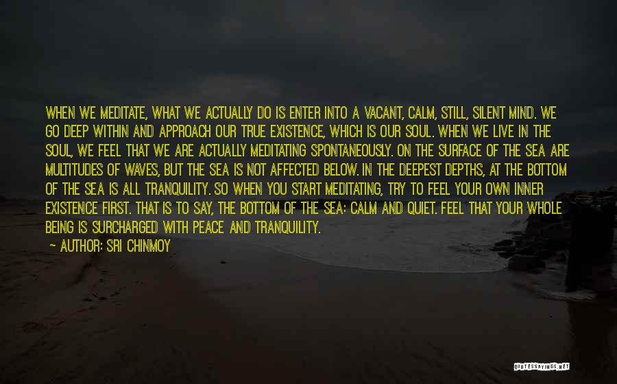 Peace And Tranquility Quotes By Sri Chinmoy