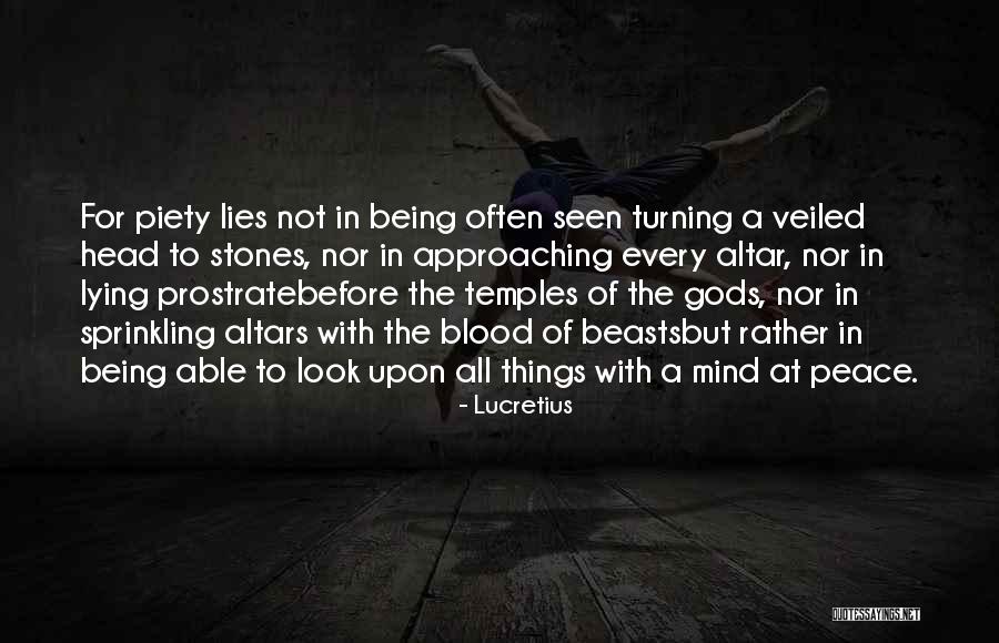 Peace At Mind Quotes By Lucretius Peace At Mind Quotes By Lucretius