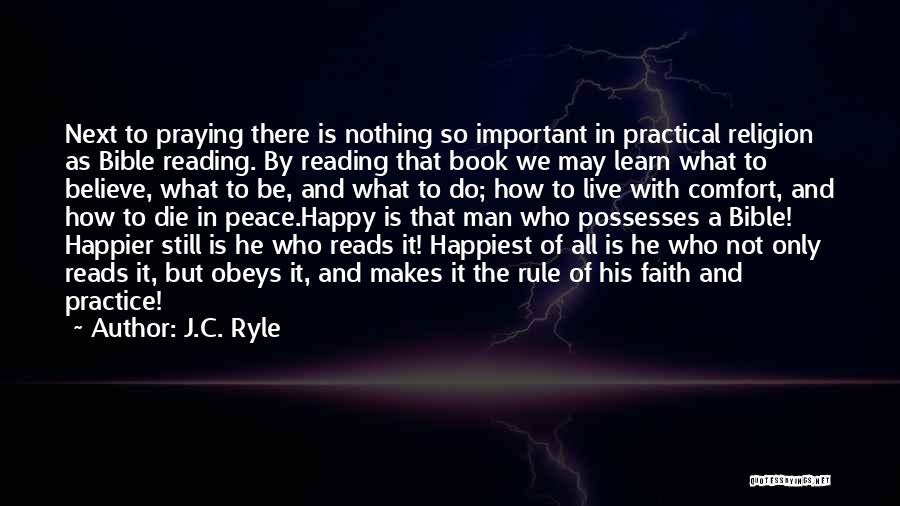 Peace Be With You Bible Quotes By J.C. Ryle