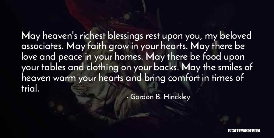 Peace Blessings Quotes By Gordon B. Hinckley