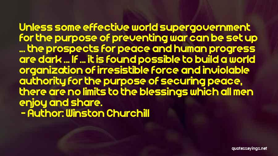 Peace Blessings Quotes By Winston Churchill