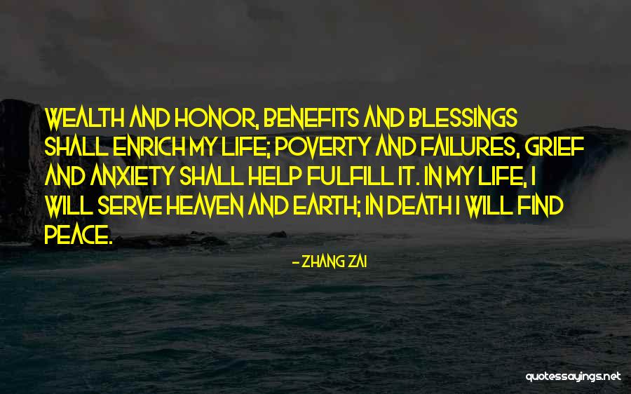 Peace Blessings Quotes By Zhang Zai