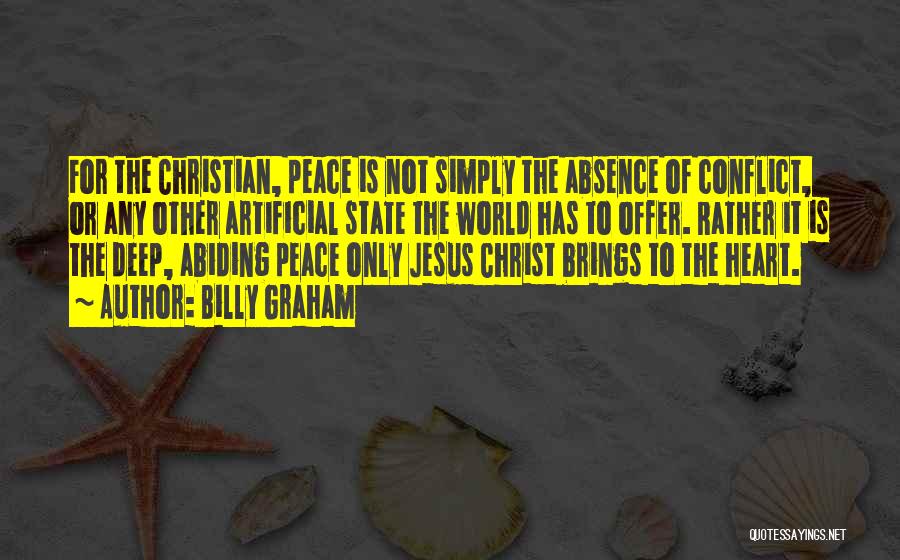 Peace Christian Quotes By Billy Graham