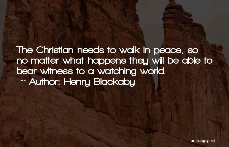 Peace Christian Quotes By Henry Blackaby