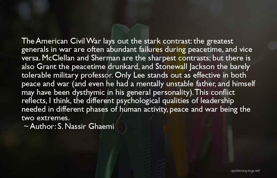 Peace During War Quotes By S. Nassir Ghaemi