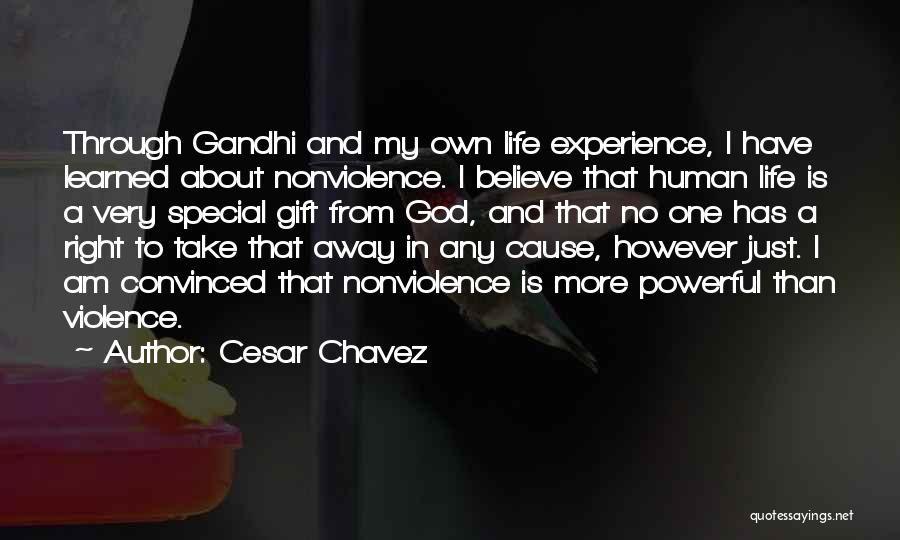 Peace Gandhi Quotes By Cesar Chavez