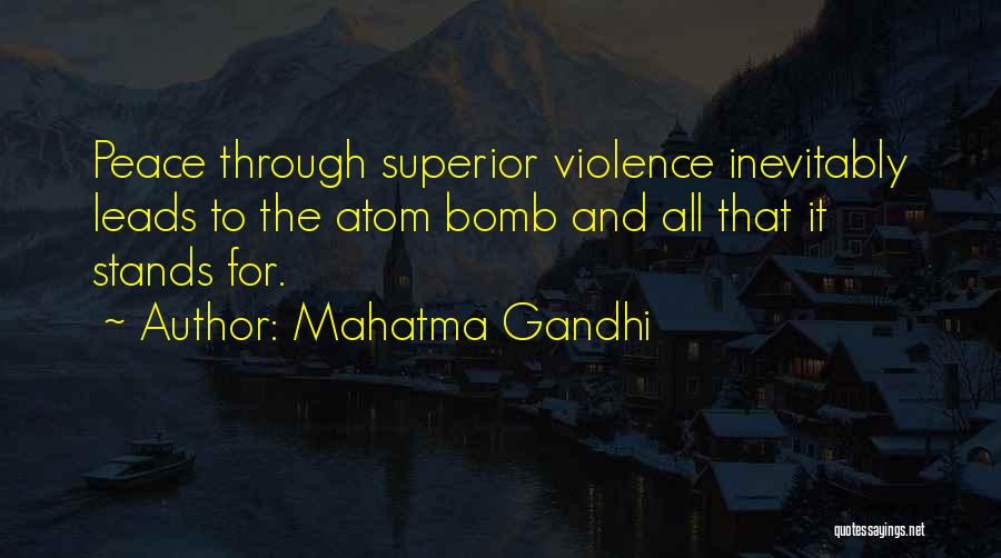 Peace Gandhi Quotes By Mahatma Gandhi