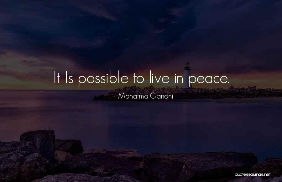 Peace Gandhi Quotes By Mahatma Gandhi