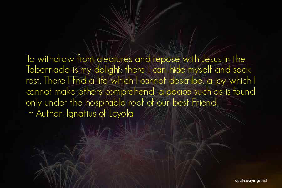 Peace In My Life Quotes By Ignatius Of Loyola