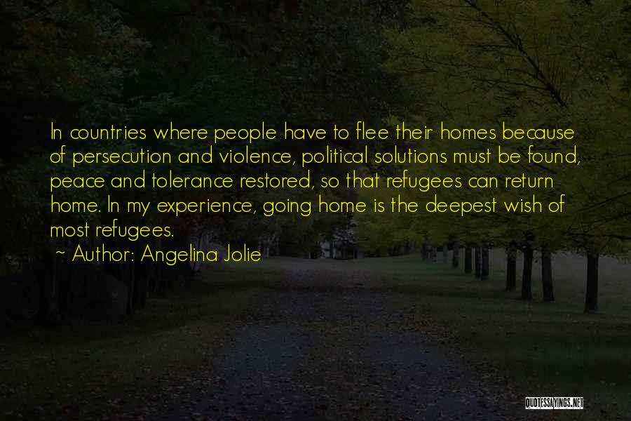 Peace In The Home Quotes By Angelina Jolie
