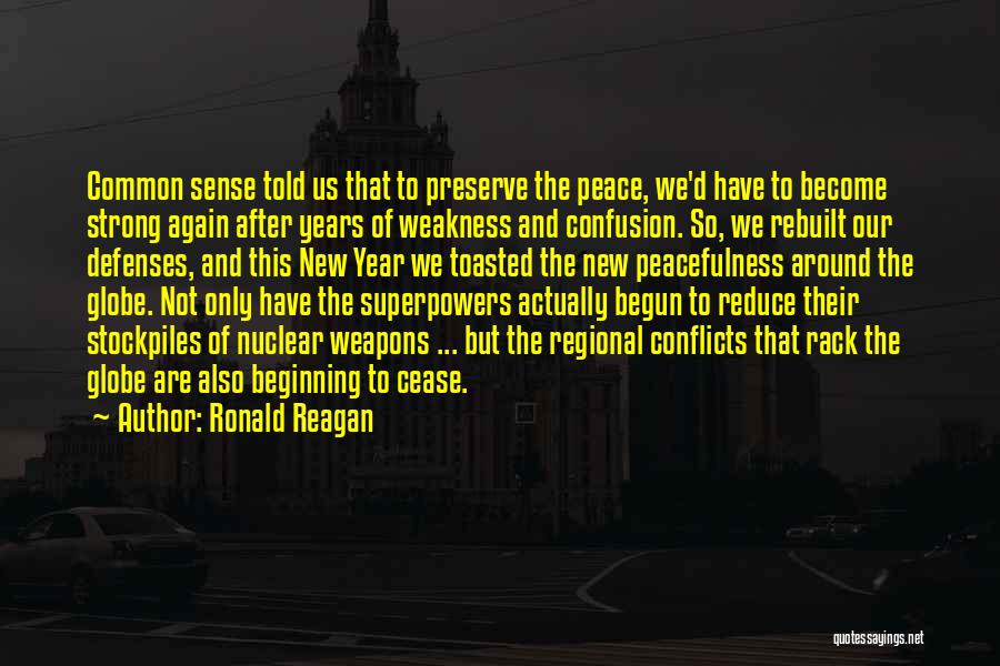 Peace In The New Year Quotes By Ronald Reagan