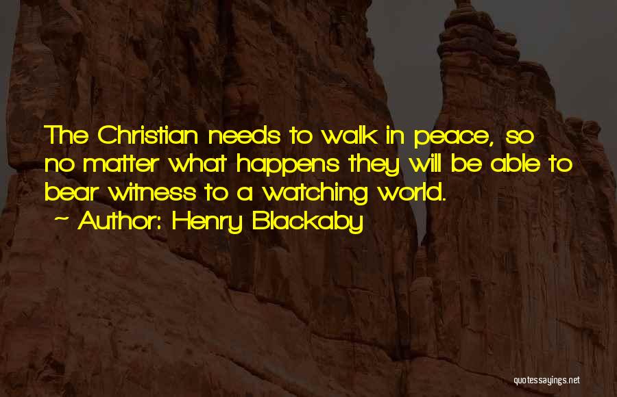 Peace In The World Quotes By Henry Blackaby