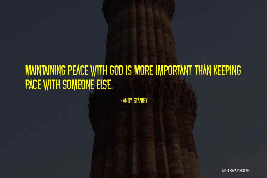 Peace Is Important Quotes By Andy Stanley Peace Is Important Quotes By Andy Stanley