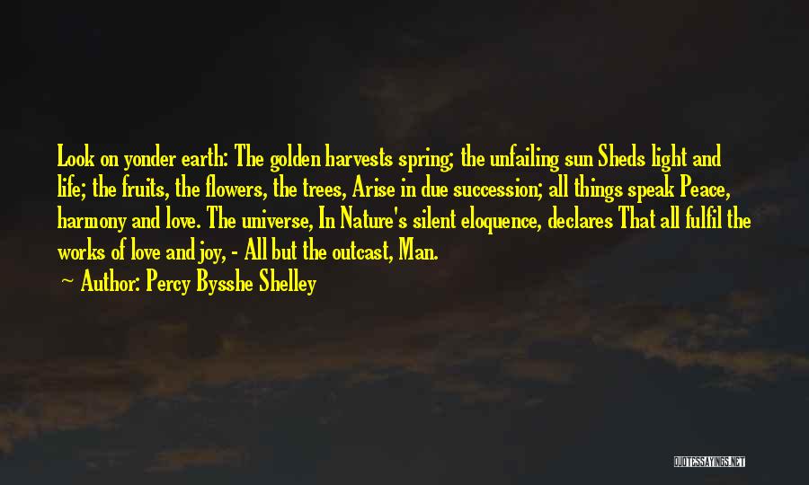Peace Love Nature Quotes By Percy Bysshe Shelley