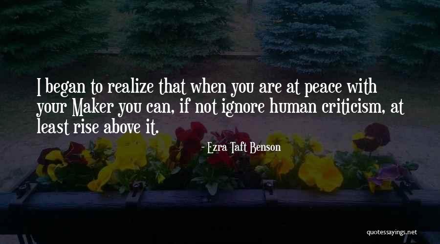 Peace Maker Quotes By Ezra Taft Benson Peace Maker Quotes By Ezra Taft Benson