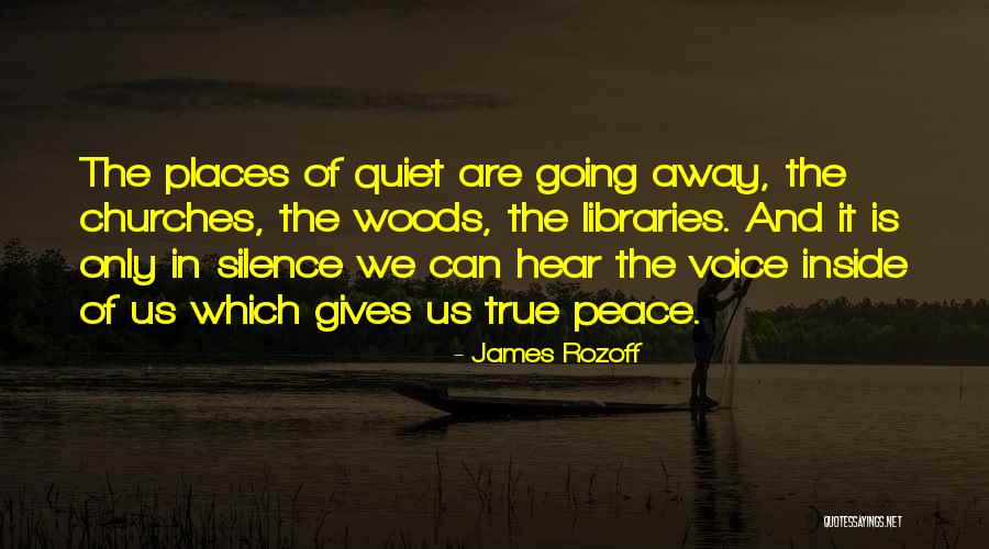 Peace N Quiet Quotes By James Rozoff