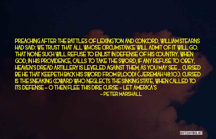 Peace Not A Sword Quotes By Peter Marshall Peace Not A Sword Quotes By Peter Marshall