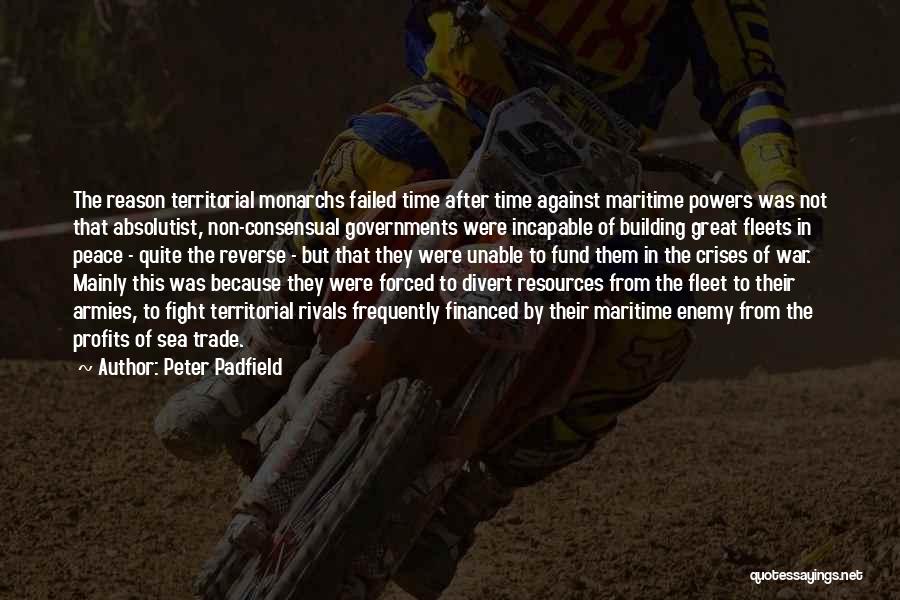 Peace Not Fighting Quotes By Peter Padfield