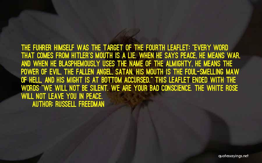 Peace Not War Quotes By Russell Freedman