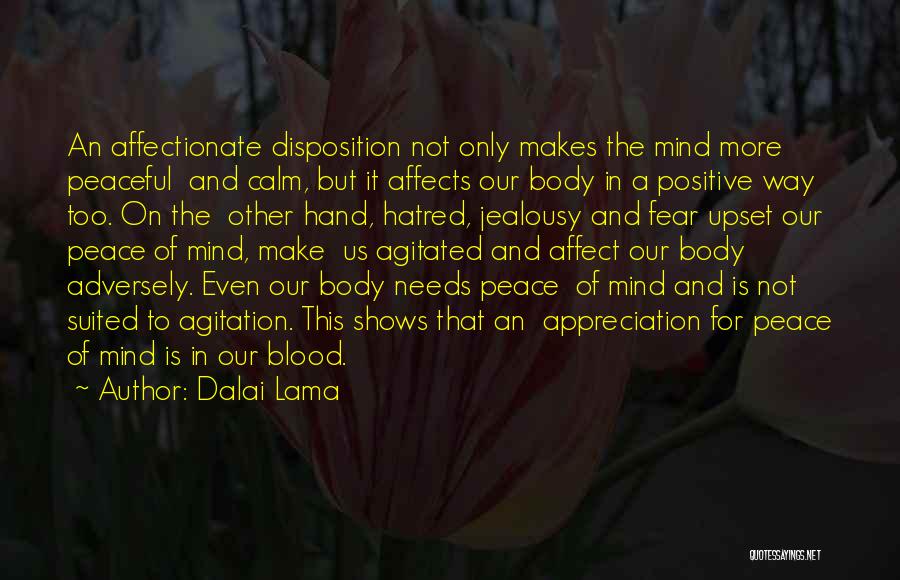 Peace Of Mind And Body Quotes By Dalai Lama