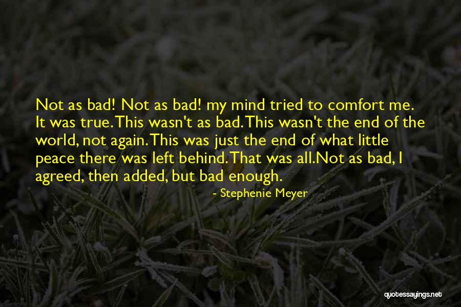 Peace Of Mind And Comfort Quotes By Stephenie Meyer