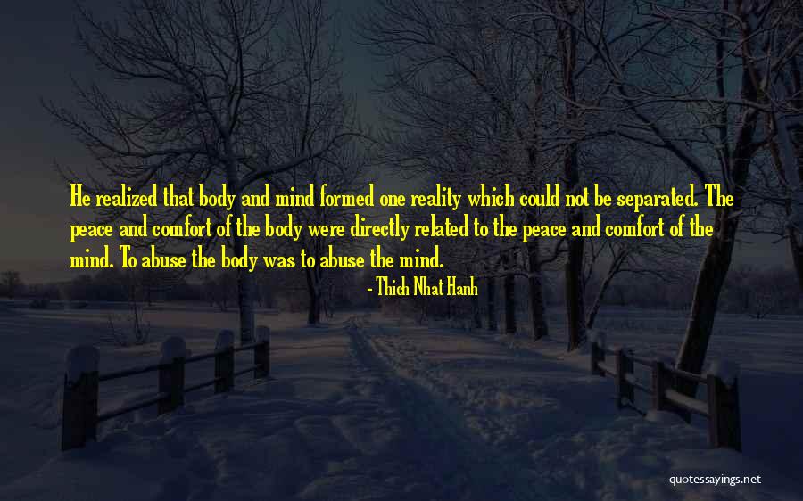 Peace Of Mind And Comfort Quotes By Thich Nhat Hanh