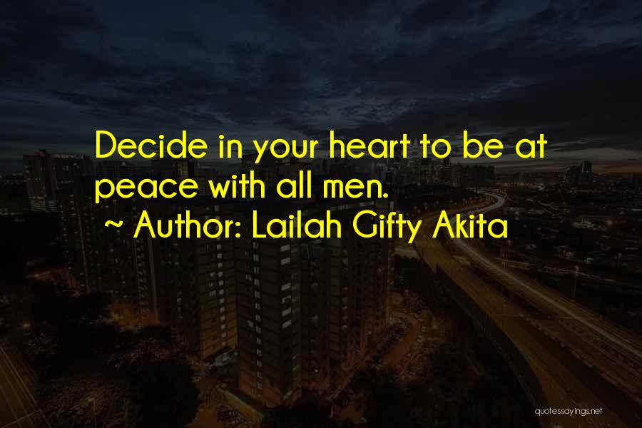 Peace Of Mind And Heart Quotes By Lailah Gifty Akita