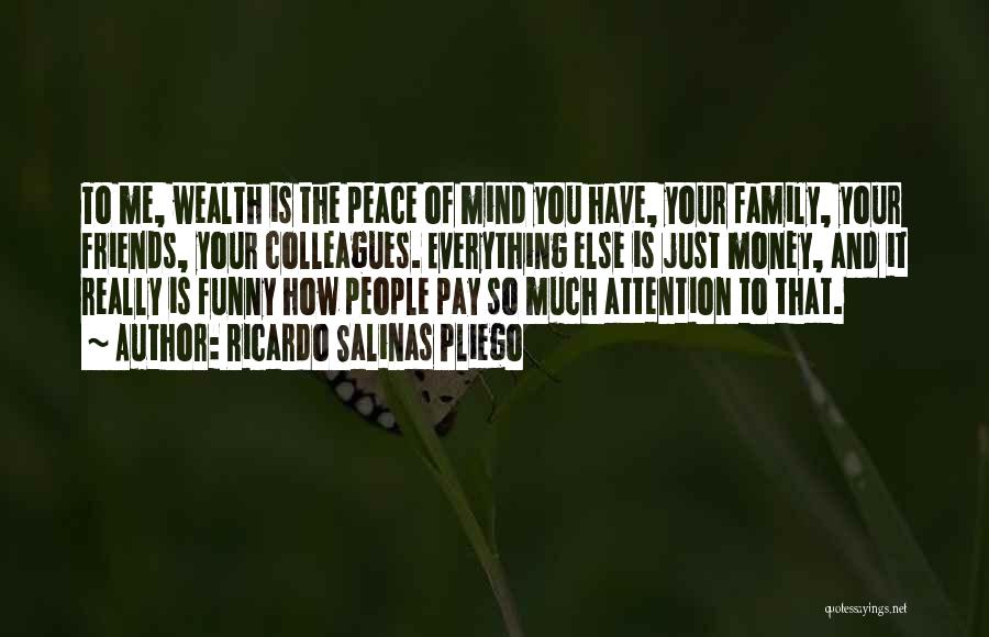 Peace Of Mind Funny Quotes By Ricardo Salinas Pliego