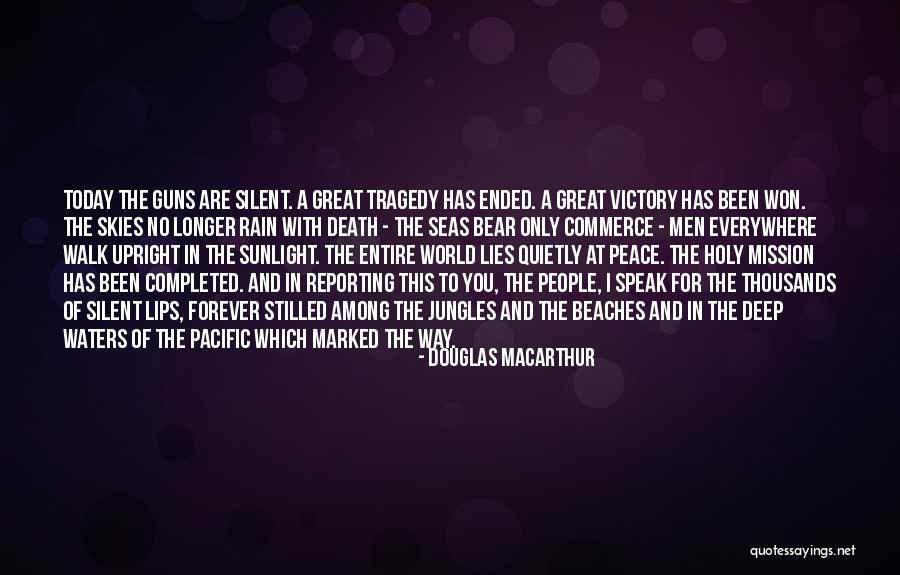 Peace On The Beach Quotes By Douglas MacArthur