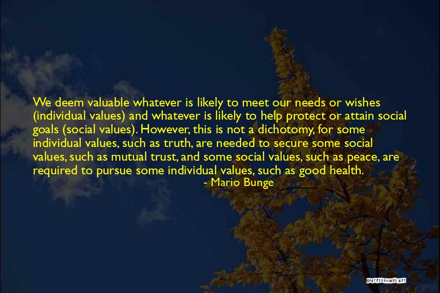 Peace Required Quotes By Mario Bunge