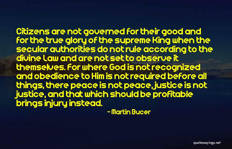 Peace Required Quotes By Martin Bucer