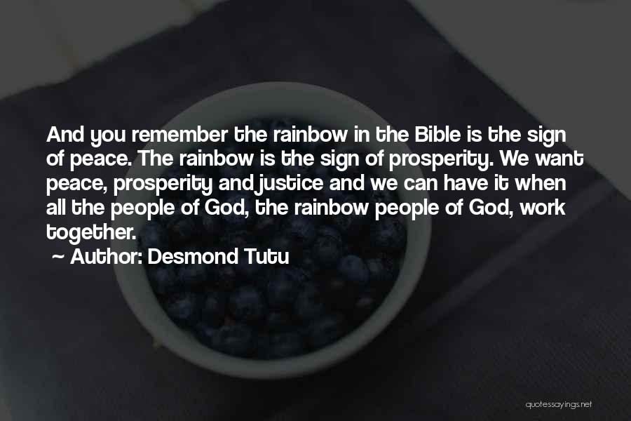 Peace Sign Quotes By Desmond Tutu