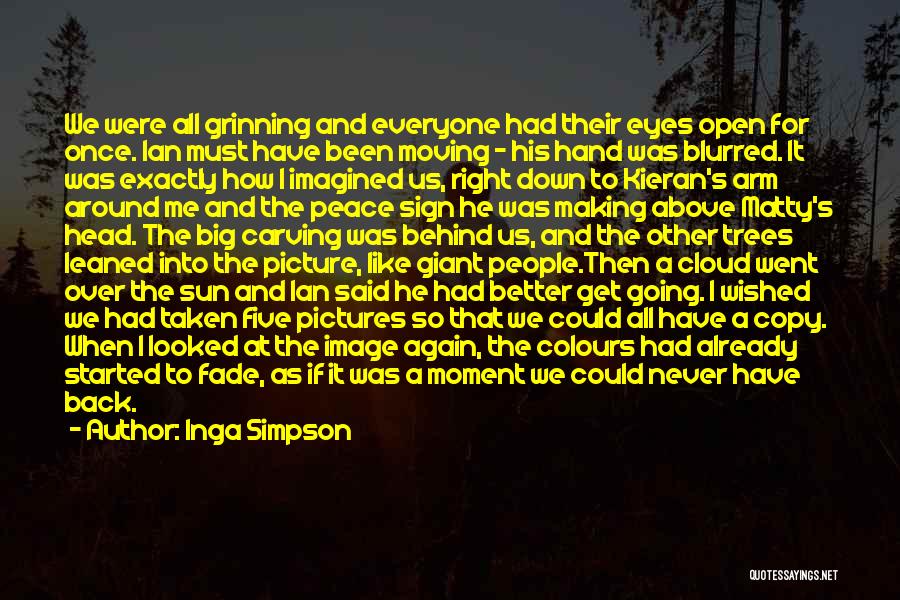 Peace Sign Quotes By Inga Simpson