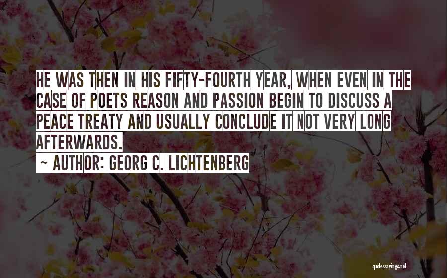 Peace Treaty Quotes By Georg C. Lichtenberg