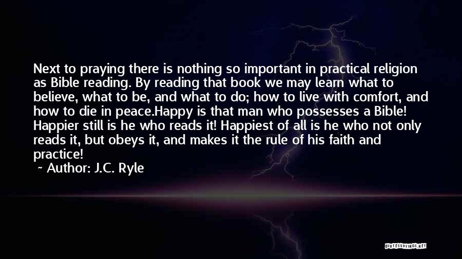 Peace Within Bible Quotes By J.C. Ryle