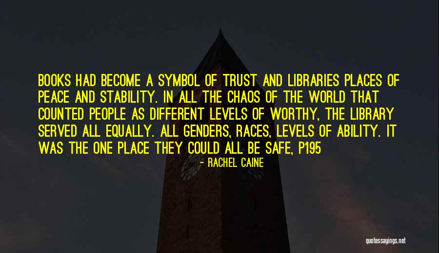 Peace Within Chaos Quotes By Rachel Caine Peace Within Chaos Quotes By Rachel Caine