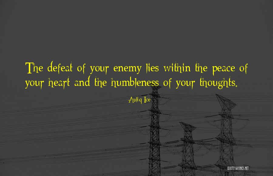 Peace Within Your Heart Quotes By Auliq Ice Peace Within Your Heart Quotes By Auliq Ice