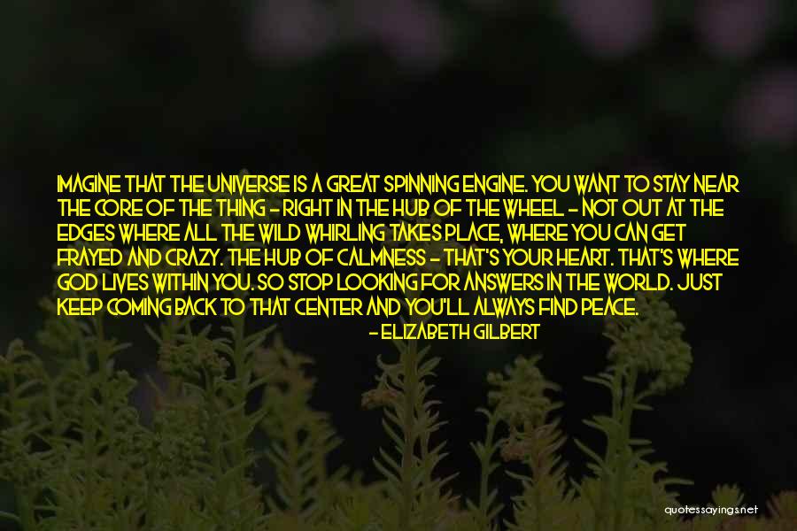 Peace Within Your Heart Quotes By Elizabeth Gilbert Peace Within Your Heart Quotes By Elizabeth Gilbert