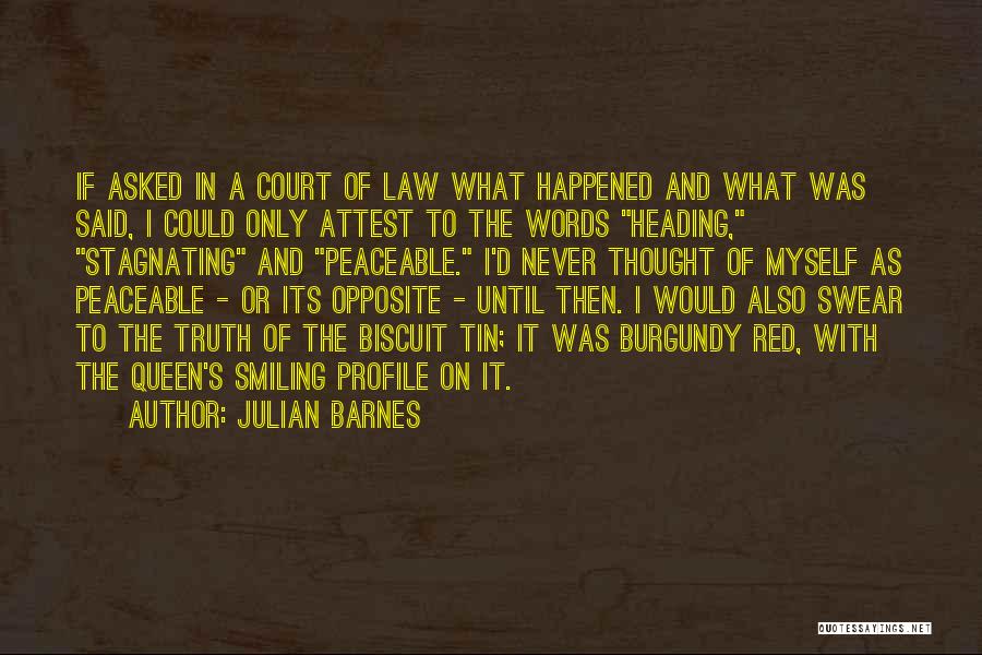 Peaceable Quotes By Julian Barnes