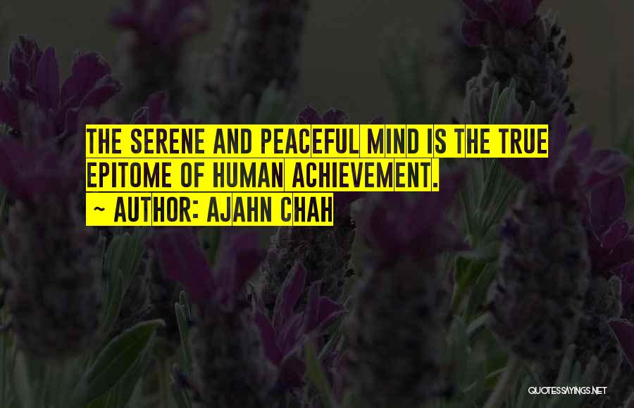 Peaceful Mind Quotes By Ajahn Chah