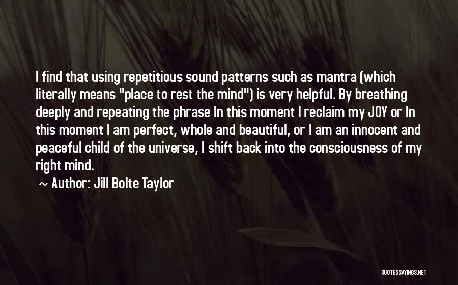 Peaceful Mind Quotes By Jill Bolte Taylor