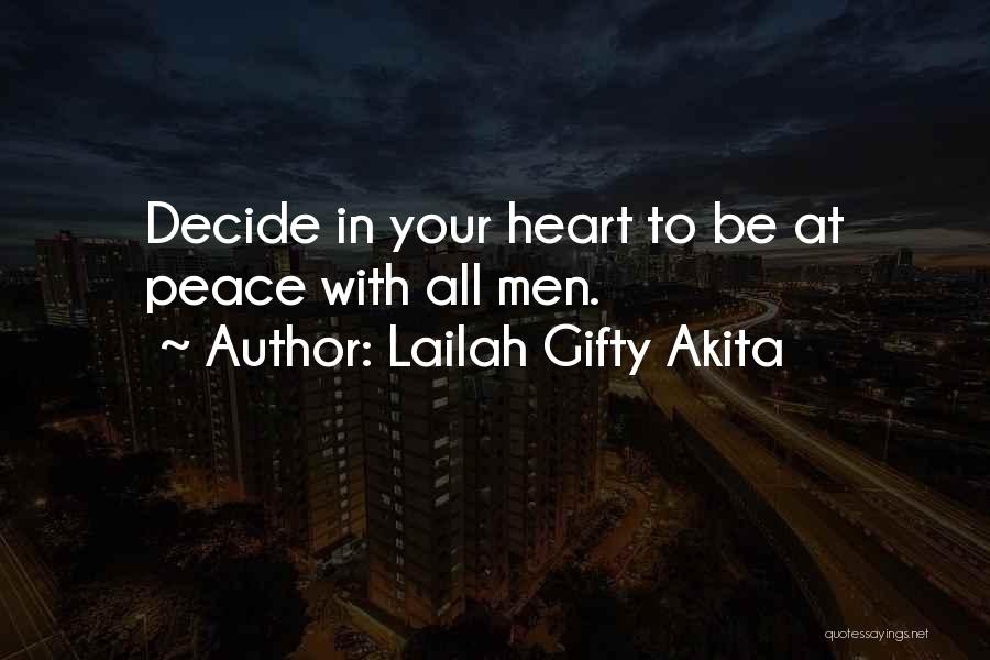 Peaceful Mind Quotes By Lailah Gifty Akita